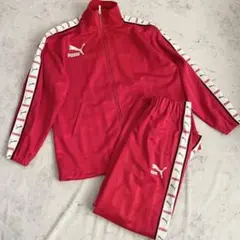 廃盤 y2k レアカラー PUMA プーマ 赤 ジャージ 上下 平成のサムネイル