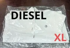 DIESEL ホワイト パーカー XL 新品同様　定番　プルオーバー