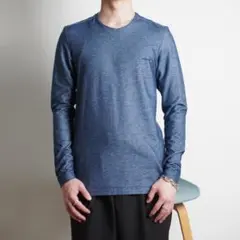 DIESEL 長袖Tシャツカットソー デニム調 カジュアル ブルー/FZ107