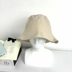 可愛い バケット ハット チューリップハット アイボリー