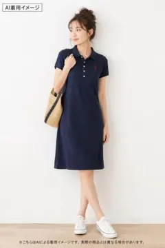 公式完売品】overE サマーポロワンピース：ダークネイビー 90 - メルカリ