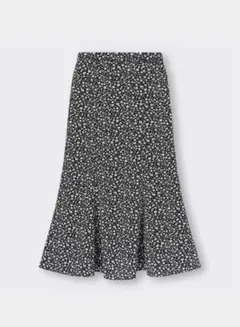 フラワープリントマーメイドロングスカート