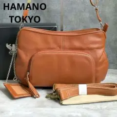 HAMANO TOKYO ハマノ ショルダーバック 2way 羊革