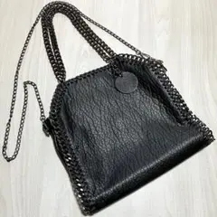 【お値下げ】チェーンバッグ　2ウェイ　ブラック　未使用