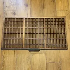 レトロ　活版印刷　プリンタートレイ23点セット　木製　蚤の市　アンティーク レトロ 活版印刷 プリンタートレイ23点セット 木製 蚤の市