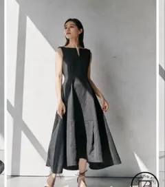 【〜7/4限定】Keyneck Jacquard Dress ローブブラン