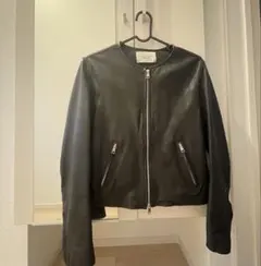 羊の本革　黒のレザージャケット　PUBLIC TOKYO size2