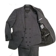 美品✨スリーピース 大きいサイズ LL ティノラス スーツ セットアップ グレー MEN'S TENORAS - 極美品 メンズティノラス 3ピース スーツ