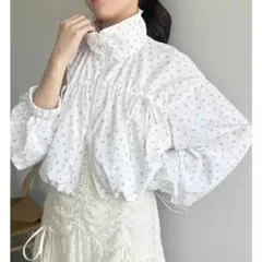 ナイスクラップ 花柄リボンマウンテンパーカー