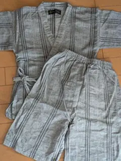 GIANNI VALENTINO 甚平 グレー・黒 120センチ