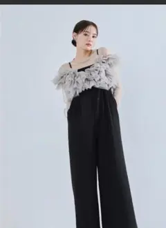 完売品）leja ボリュームチュールスリーブオールインワンパンツドレス