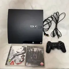 PS3 本体 CECH-2000A 120GB 動作確認済 龍が如く バイオ