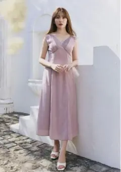 LaceTrimmedJacquardDress S