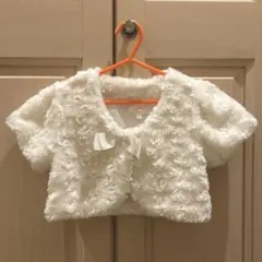 ボレロ 104cm マザウェイズ　ボレロ　白　発表会　結婚式