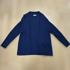 ライトオン　PLUS ONE メンズカーディガン　XLサイズ　紺色　速乾性あり