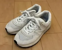 New Balance U574LGGL スニーカー 23cm 白 美品