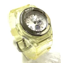 【中古・稼動中】CASIO Baby-G アナデジ 腕時計 スケルトンカラー