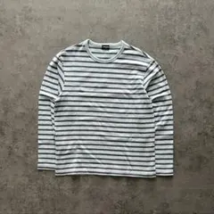 90s old uniqlo y2k ボーダー ロンT パープル