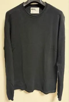 MHL. メンズ コットンリネンセーター Black Size L