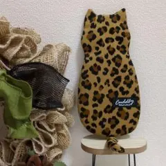 ハンドメイド　猫型ペンケース（ベンガル　ブラウン）