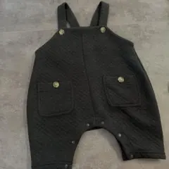 黒いキルティングロンパース　80cm