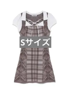BunnyLis ドッキングプリーツワンピ Mサイズ - メルカリ