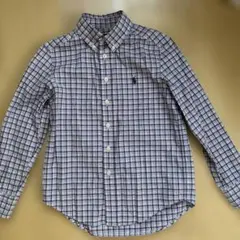 【美品】Ralph Lauren ラルフローレン 長袖シャツ 140cm キッズ