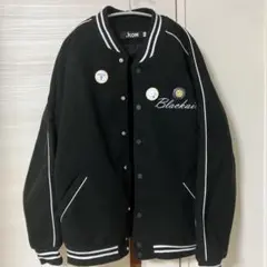 .kom スタジャン ブラック XLサイズ