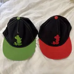 ミッキーマウス キャップ 2個セット
