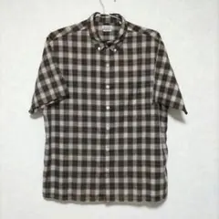 steven alan　OZNチェック ボックス シングルニードル シャツ　Mのサムネイル