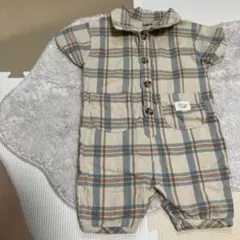 tete a tete チェック柄 ロンパース ベビー服