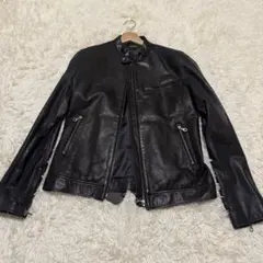 【新品未使用】PS Paul Smith ラムレザー　シングルライダースのサムネイル