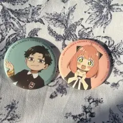 万博限定缶バッジ　アーニャ、ダミアン