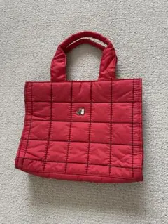 お値引きしました❣️キルティングトートバッグ レッド