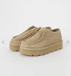 【CLARKS/クラークス】Meare Walla ベージュ 24.0のサムネイル