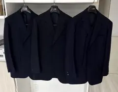 ネイビー 3ピースビジネススーツほか、3着