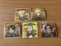ロッテ　進撃の巨人 マンコレクターシール　 5枚セット