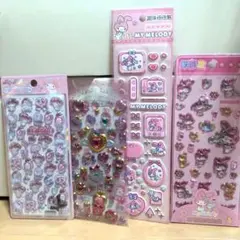 サンリオ　海外限定　うるちゅる　ボンボンドロップ　シール　正規品　マイメロ　ラメ