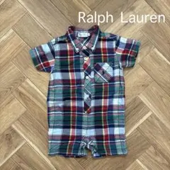《Ralph Lauren》チェック柄ロンパース