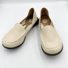 【未使用級】リゲッタ ドライビングシューズ ローファー アイボリー Ｌ