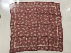 ミニスカーフ 赤茶色 約50cm