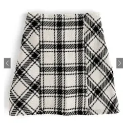 GRL グレイル バックリボンツイードチェックミニスカート gm699 Mサイズ