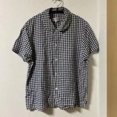 robe de chambre ギンガムチェックシャツ　丸襟のサムネイル