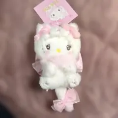 サンリオ　ミルキーこねこ デザインシリーズ マスコットホルダー キティ タグ付き