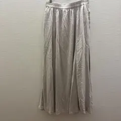 新品タグ付き　ロングフレアスカート ベージュ ウエストゴム　アメリカンホリック