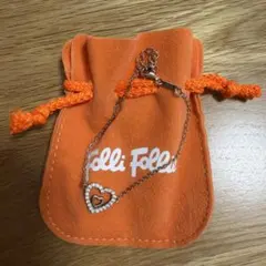 【ポーチ付 】Folli Follie(フォリフォリ) ハートブレスレット