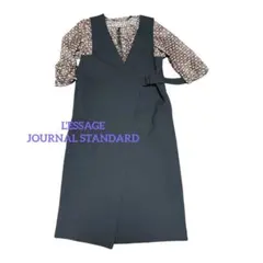 L'ESSAGE journal standardラップ ジャンパースカートのサムネイル