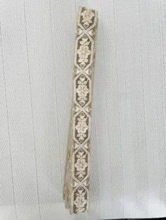 m*6様 インド刺繍リボン　4m ハンドメイド　ヘアアクセサリー　ポーチ