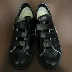 レア　日本製　コンバース　ワンスター　ベルクロ　　ブラック　美品　25.5cm