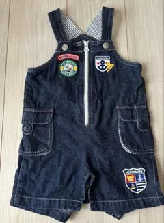 MIKI HOUSE デニムオーバーオール　マリン　80cm